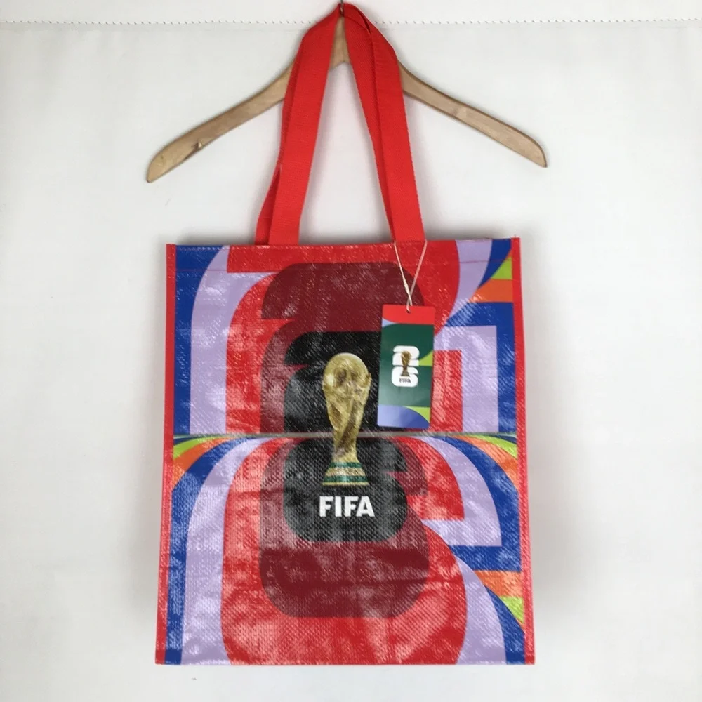FIFA World Cup 2026 Red Tote Bag Reusable Shopping Bag Collectible Souvenir NEW